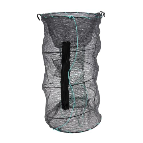 Foldable Crab Fishing Net with 1.2cm Mesh Holes Steel Wire Anglers