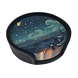 Taille idéale : 10 cm de diamètre. Idéal pour la maison, la cuisine, le salon, le bar, l'hôtel, les restaurants. Vous pouvez utiliser les dessous de verre sur votre table à manger, table basse ou même pour votre tasse préférée au bureau