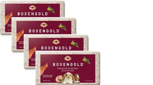 Premium Ecostreu Kleintiere 4 x 20 kg – Fichtenholz-Einstreu | 100 % reines Fichtenholz, nahezu staubfrei, hypoallergen, geruchsbindend, hohe Saugfähigkeit, nachhaltig