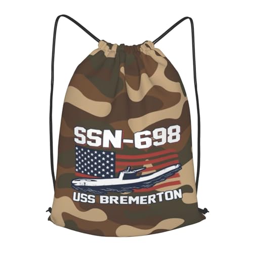 SIZHIGUO Ssn-698-Uss Bremerton Drawstring Backpack