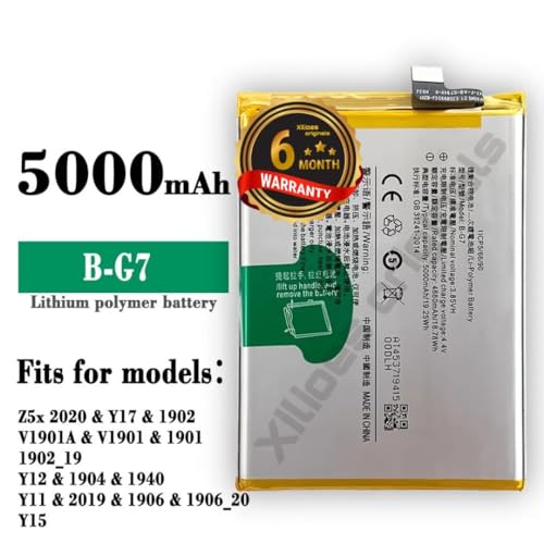 Image of B-G7 Battery for Vivo Y12, Vivo Y15, Y17, Z1 Pro & U10 Battery with 6 Month Warranty** (D82)
