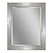 Headwest 8018 Driftwood Wall Mirror in Chrome and White, Chrome & White