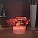 Produktbild 3D-Illusionslampe Led-Nachtlicht-Autoliebhaber Bestes Geschenk Auto Nachttisch 7 Bunte Usb-Schalter Kinder Lesen Tischlampe Neuheit Wohnkultur