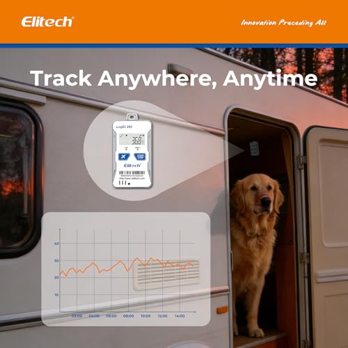 Elitech 4G Cellular RV Pet GPS Temperature Humidity Monitor Remote Data Logger Sensor, Power Outage Light Shock Alarm, App/Email/Text Alerts, for Vacation Home, 2-Year Subscription Included - Image 6