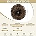 CJL HAIR 2PCs Small Cute Messy Bun Hair Piece for Thin Hair Women Mini Synthetic Curly Bun Scrunchies Updo Hairpieces Coffee Brown