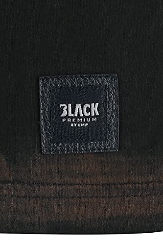 Black Premium by EMP Uomo T-Shirt Nera di Base in