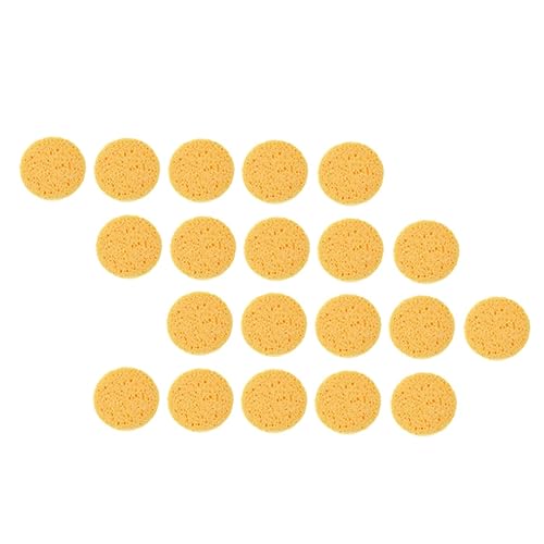 Vaguelly 100Pcs Makeup Powder Rounded Simple Makeup Applicators for Face Cleaning for Home and Salon Use for Beginners and Professionals