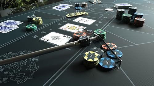 Bullets Playing Cards, Ausziehbarer Poker Chip Rake, Teleskopstange, 34-70cm