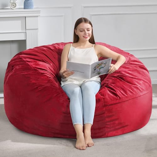 Image of Hobestluk Adults Bean Bag Chair 4FT Big BeanBag Chair Extra Large Oversized