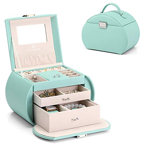 Vlando Princess Style Jewelry Box for Girls Jewelry Box Girls 12-14 3-Layer Kids Jewelry Box with Mirror Little Girls Jewelry Box 8-12 Christmas Gift