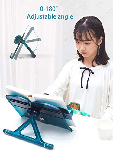 Portable Large Book Stand Holders, Foldable Reading Stands Height And Angle Adjustable, Textbook Magazine Recipe Tablet Display Stand, Idea For Family Friends Students,E #TOP4