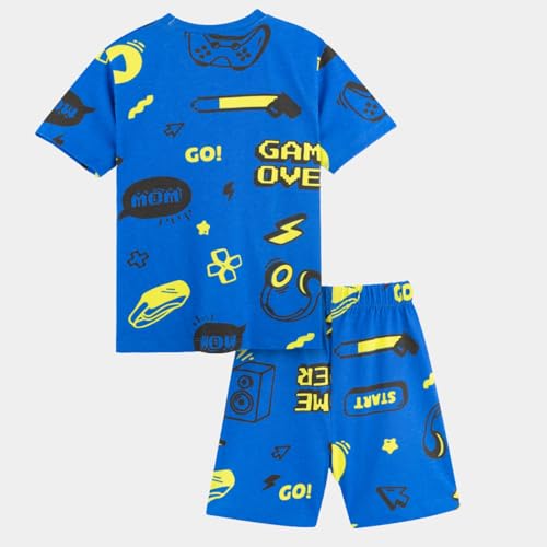 Image of Nap Chief Kids Unisex Pure Cotton Printed Co ord Sets for Boys & Girls, T Shirt and Shorts for Casual Wear