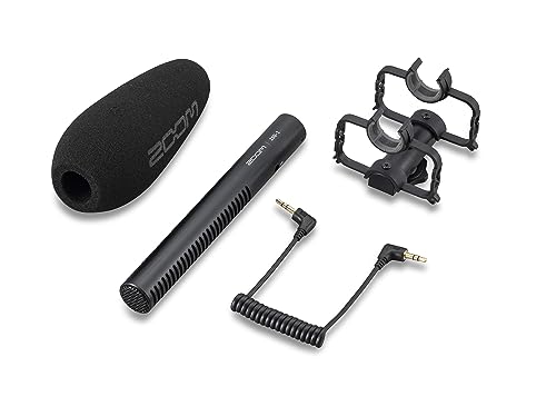 Image of Zoom ZSG-1 Stereo On-Camera Shotgun Microphone, for Capturing Dialogue and Sound Effects, Highly Directional, Shockmount, Lightweight, Use with Camera or Mobile Phone, for Content Creators