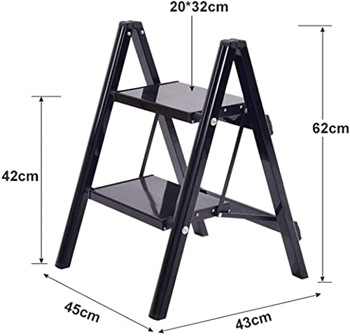 Escalera taburete antideslizante y plegable para solucionar problemas de altura en casa 6