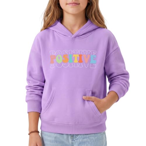 Image of WELAKEN Cotton Hoodie Sweatshirt for Girls Kids & Teens Long Sleeve Pullover with Kangaroo Pocket