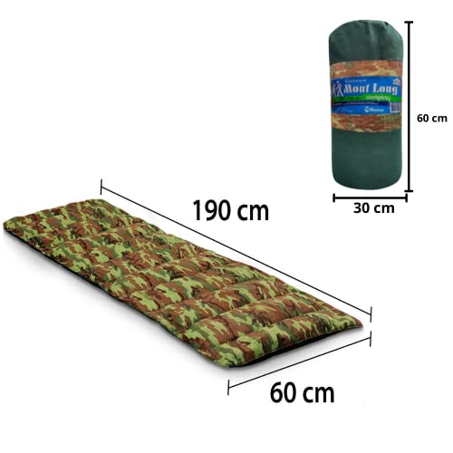 Kit de 2 Colchonetes para Camping, Pesca, Acampamentos, Retiros e Sobrevivência: Solteiro, Marca Mon
