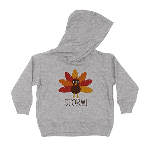 Turkey Stormi Kids Hoodie Sweatshirt Toddler 5T Heather Grey