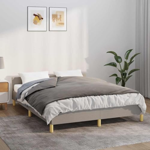 Manta pesada de 150 x 200 cm para cama con funda de microfibra gris de 7 kg y algodón 2