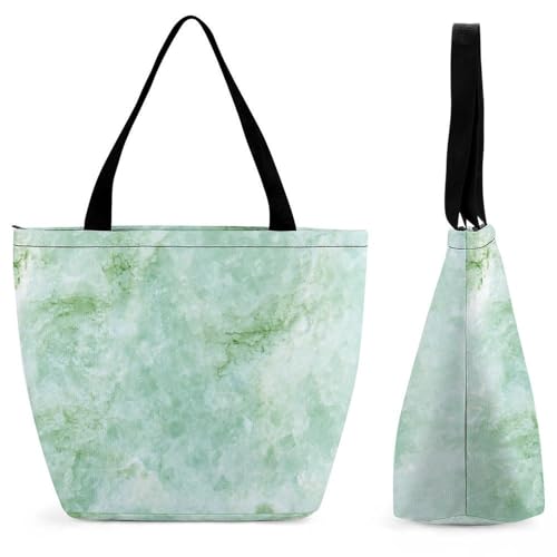 Sac de shopping vert eau grand sac à main femme fourre-tout voyage