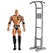 WWE Wrekkin The Rock destroza rivales, muñeco articulado de juguete con torre de entrenamiento y accesorios (Mattel GVJ35)