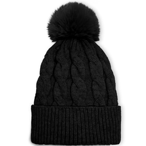 Gorro de mujer de invierno TAROSE con pompón