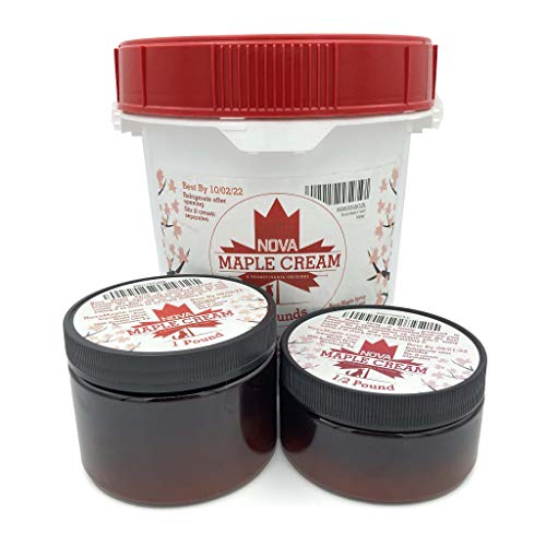 Nova Maple Cream - Pure Grade-A Maple Cream Butter Spread (1 Pound) #TOP2