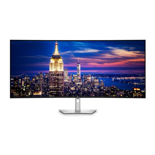 Image of Dell Ultrasharp 52 6K 120hz Curved Thunderbolt Hub Monitor (Platinum) | 51.5 Viewable 6K Ips Black, 99% Dci-P3, Thunderbolt 4 Pd Up to 140W, USB Hub, 2.5gbe, Speakers