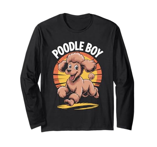 Buy Now: Adorable Poodle Cartoon Long Sleeve for Proud Dog Dads Buy Now: Adorable Poodle Cartoon Long Sleeve for Proud Dog Dads – Cool Poodle Puppy Cartoon Designs