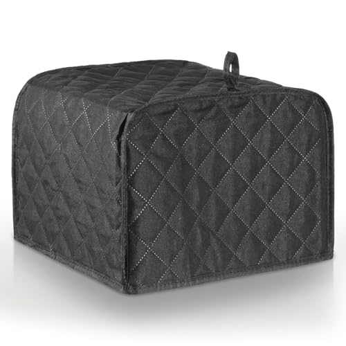 TIESOME 4 Slice Toaster Cover - Dustproof Black