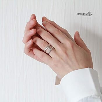 Amazon | [silver KYASYA]シルバー925 イニシャル Hリング