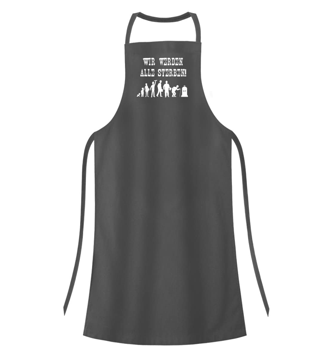 In termini generici, moriremo tutti! - Grembiule da barbecue di alta qualità. grigio One Size