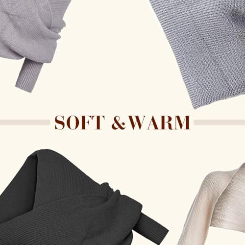 Scarf With Sleeves For Women Knitted Double Sleeve 2025 Fall Winter Warm Shawl Scarves Coastal Grandma Sweater4