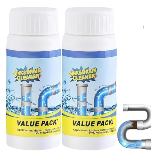 2PCS Powerful Drain Unblocker & Sink Unblocker Wild Sink and Drain Cleaner Dr/ain Powerful Remover Pow/erful Pipe Dre/dging Agent Cleaning Products for Bathroom Cle/aner