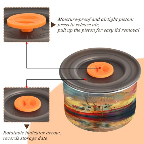 Contenedor hermético para café de acero inoxidable 17oz miniatura 4