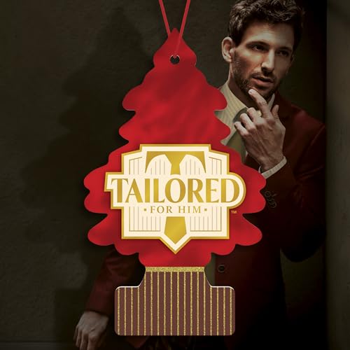 Image of LITTLE TREES Car Air Freshener | Hanging Tree Provides Long Lasting Scent for Auto and Home | Tailored for Him, 24 Air Fresheners