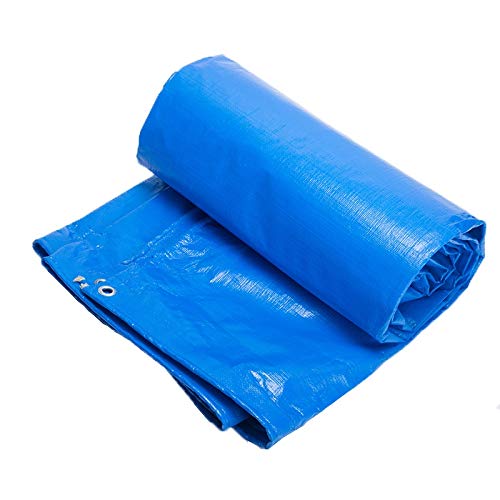 Bâches étanches en PE bleu OKUOKA pour protection de voiture et piscine extérieure