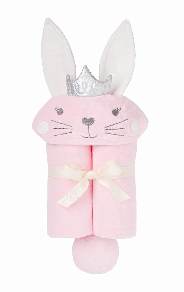 Dingdon Baby Bath Wrap Gift Set Princess Bunny Pink 0-24M Elegant Baby 61318