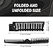 Foldable Combs in Bulk Individually Wrapped, Travel Pocket Hair Comb, Folding Hair Brush Double Headed, Brush Comb Styling Tool for Men Women Combs, Black (One Size, 20, Count)