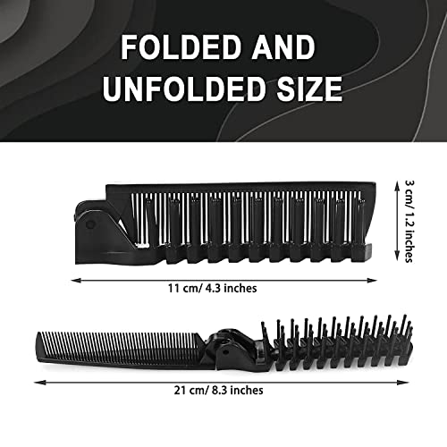 Peines plegables en pack de 20, color negro miniatura 2