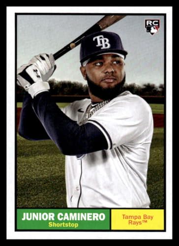 2024 Topps Archives #33 Junior Caminero RC Rookie Tampa Bay Rays MLB Baseball Base Trading Card