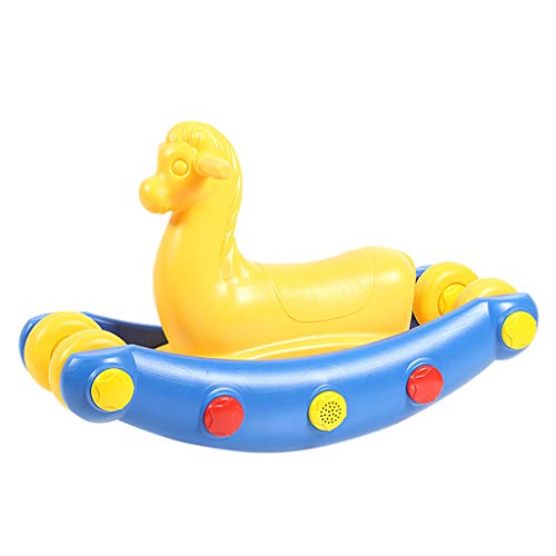 Schaukelpferd Multifunktions-Musik Baby Kunststoff Pedal Holz Pferd Kind Slide