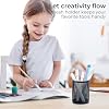M&G Black Mesh Pen Holder, Metal Pencil Cup Holder Wire Mesh Pencil Holder for Desk Office School Organizer