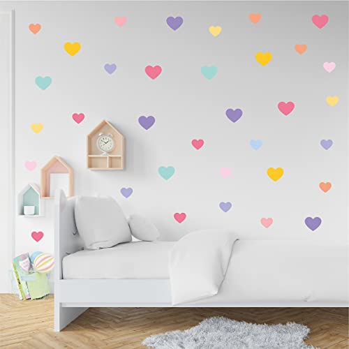 10 Sheet Popular Heart Wall Sticker For Boys Girls Bedroom Playroom Study Room Living Room Dance Room Wall Stickers,Aesthetic Decal Decoration Pack-110Pcs #TOP6