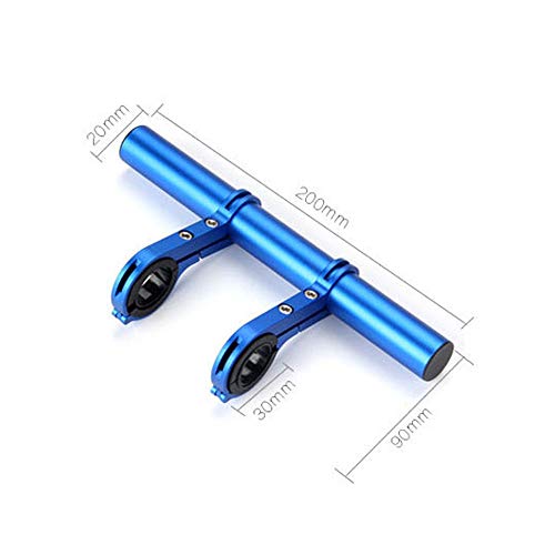YESON Bike Handlebar Extender Double Bicycle Handlebar Extension Mount Aluminum Alloy Handlebar Bracket,Blue - Thumbnail 2