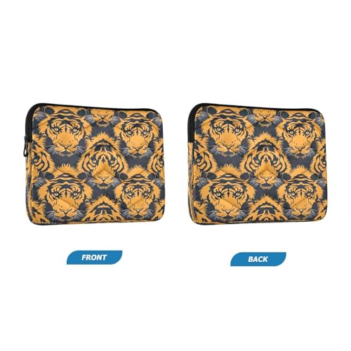 Funda para laptop 13-14 pulgadas impermeable patrón tigre negro miniatura 2