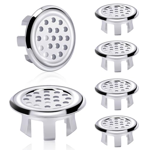 8 Stück Überlaufringe Für Waschbecken - Chrom Design Für Küche & Bad