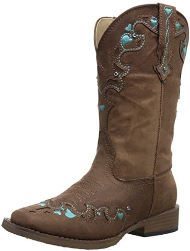 Amazon.com: Roper Hearts - Botas vaqueras con punta cuadrada (bebé/niño  pequeño) : Ropa, Zapatos y Joyería