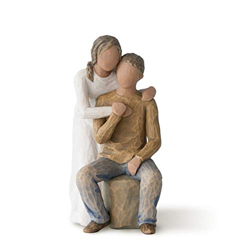 Willow Tree You and Me (Darker Skin Tone & Hair Color), Sculpted Hand-Painted Figure