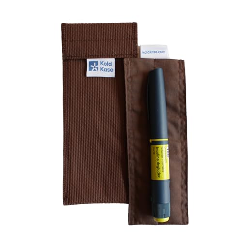 Kold Kase - Nevera para Insulina Portátil Individual | Marrón | Estuche Isotérmico sin Electricidad | Ideal para Viajes y Uso Diario | Conservación de Medicamentos Frescos | Reutilizable y Práctico