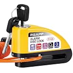 REAPP – REAPP Bremsscheibenschloss mit 110-dB-Alarm, Hochsicheres Mo